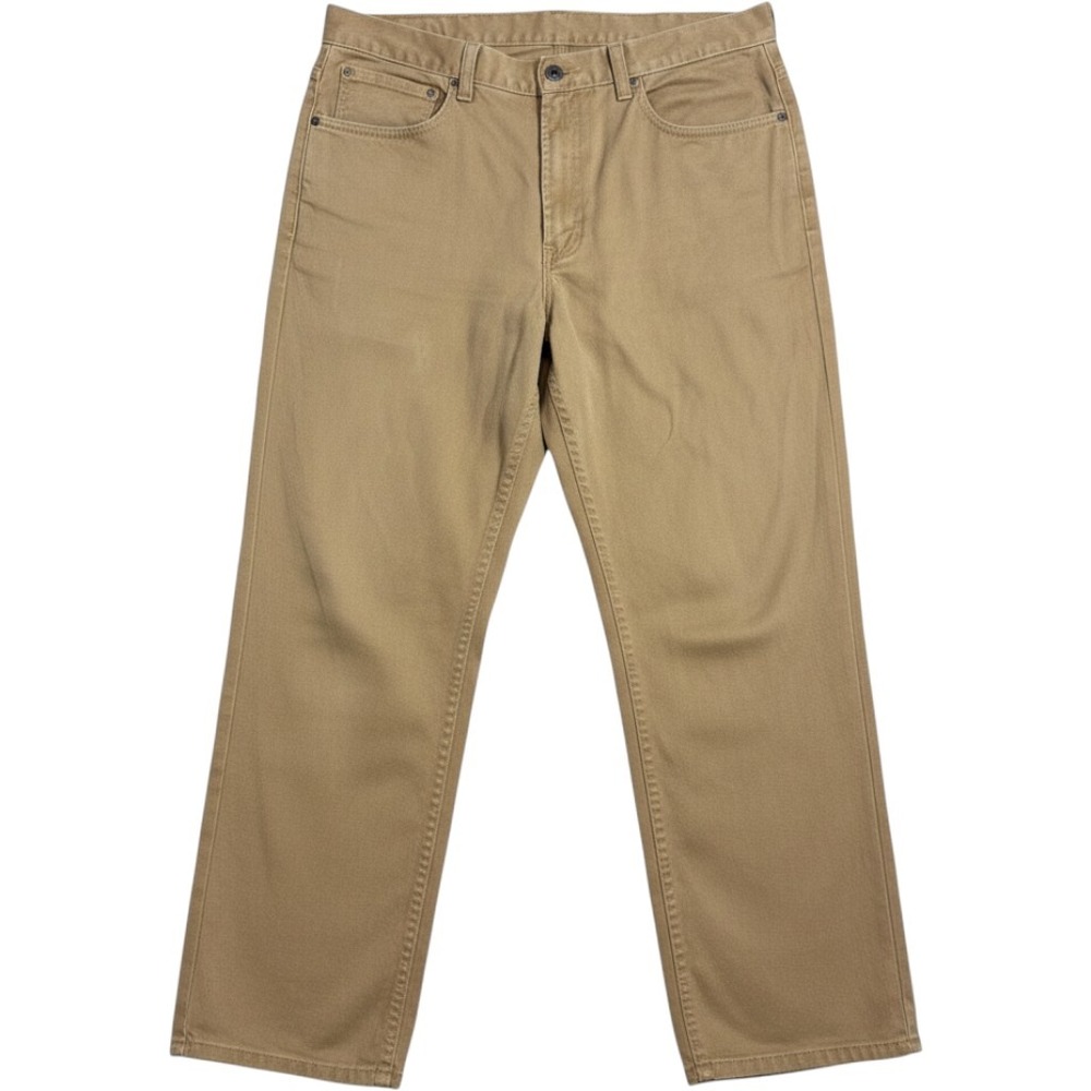 LL Bean Jeans Pants Mens 32x30 Tan Khaki Straight Leg Cotton Chino Trousers